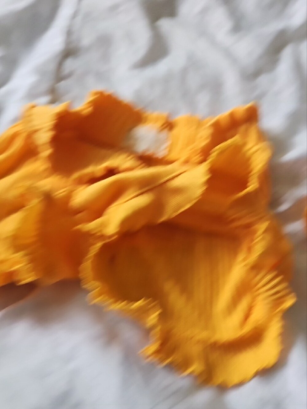 btween Yellow Ribbed Ruffle Tank & Shorts Set - Picture 7 of 7